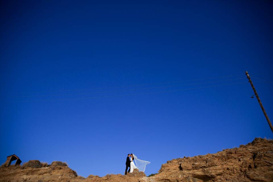 Stunning blue sky backdrop