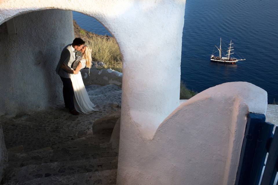 Santorini wedding