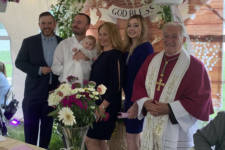 Baby Katherine's baptism