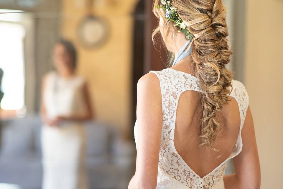 Bridal dress details