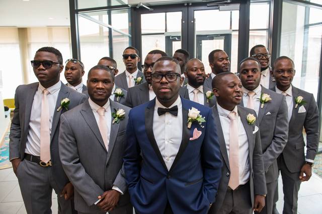 Groom and his men
