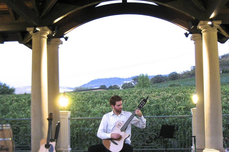 Outdoor wedding ceremony