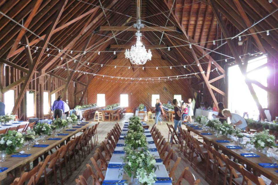 Wedding reception area