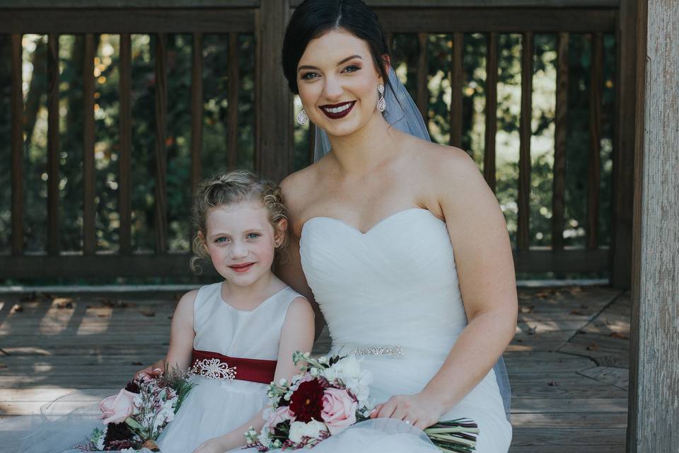 Bride and kid