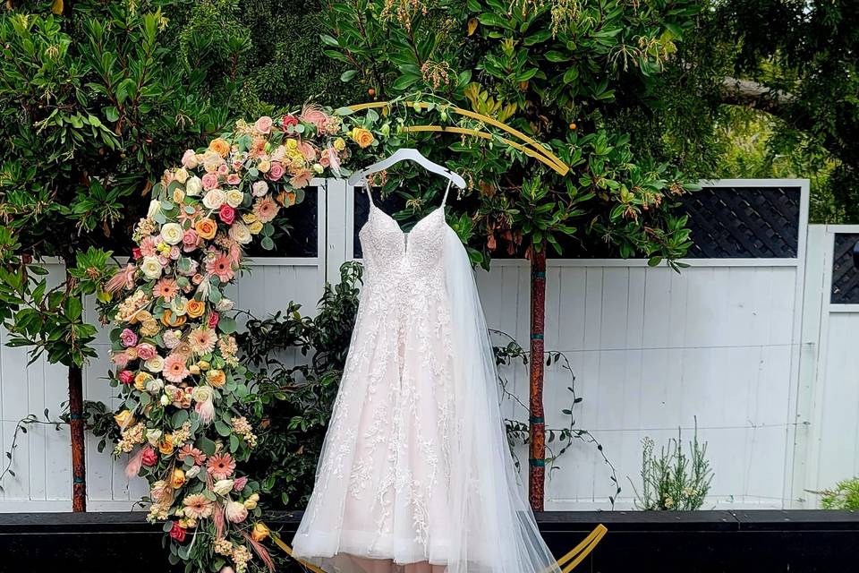 Wedding Dress in Ceremony Arbo