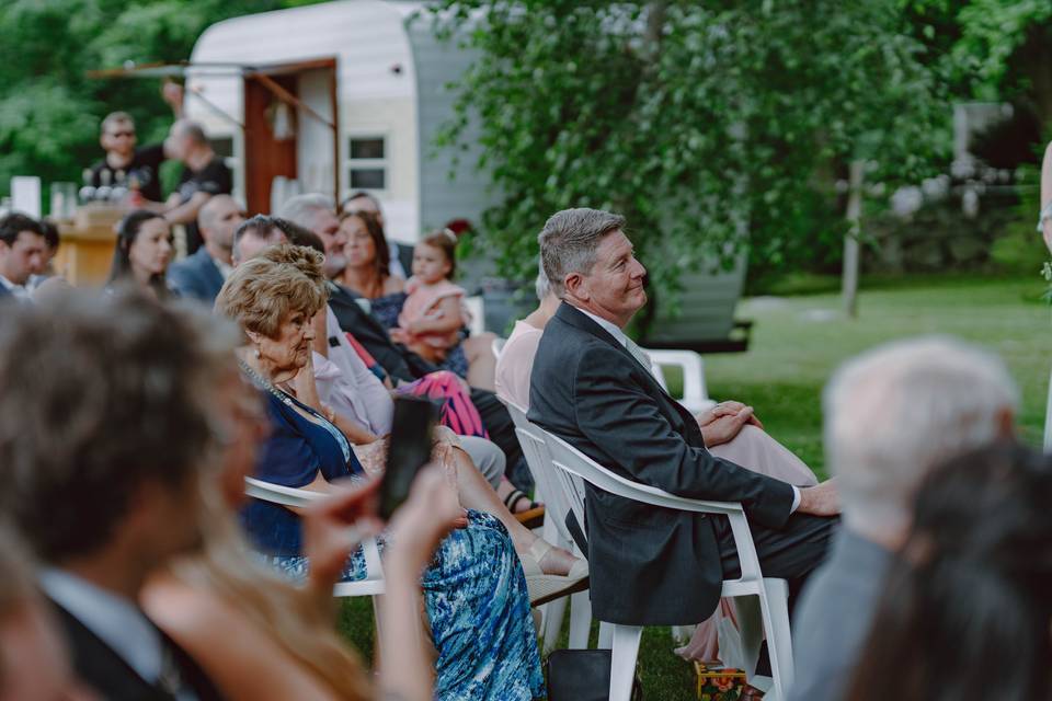 Backyard wedding 