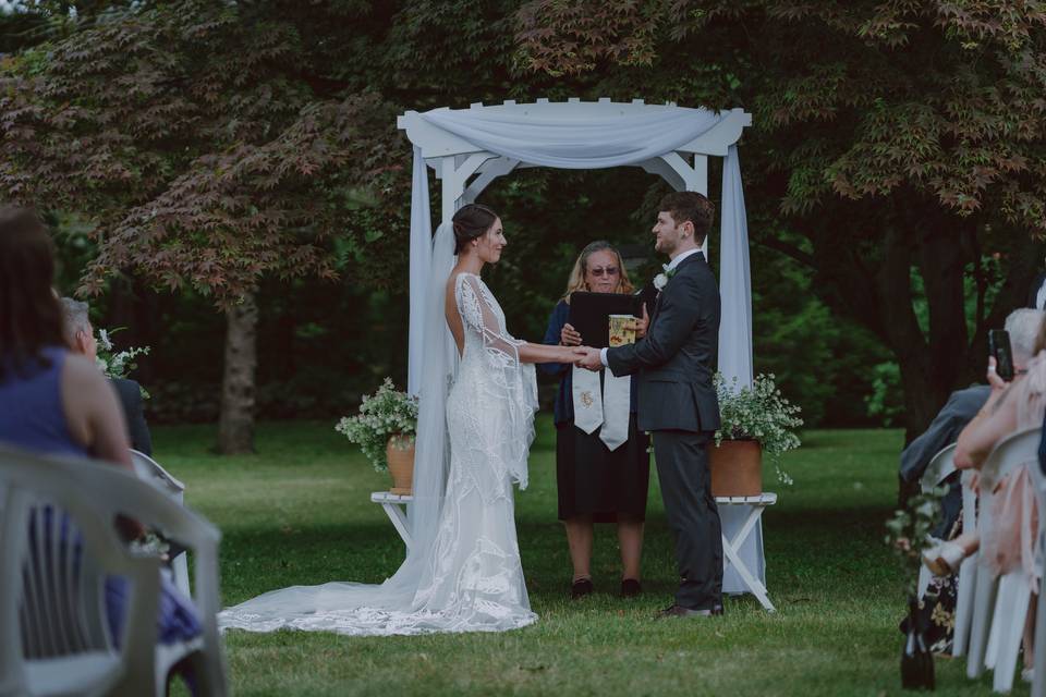 Backyard wedding 
