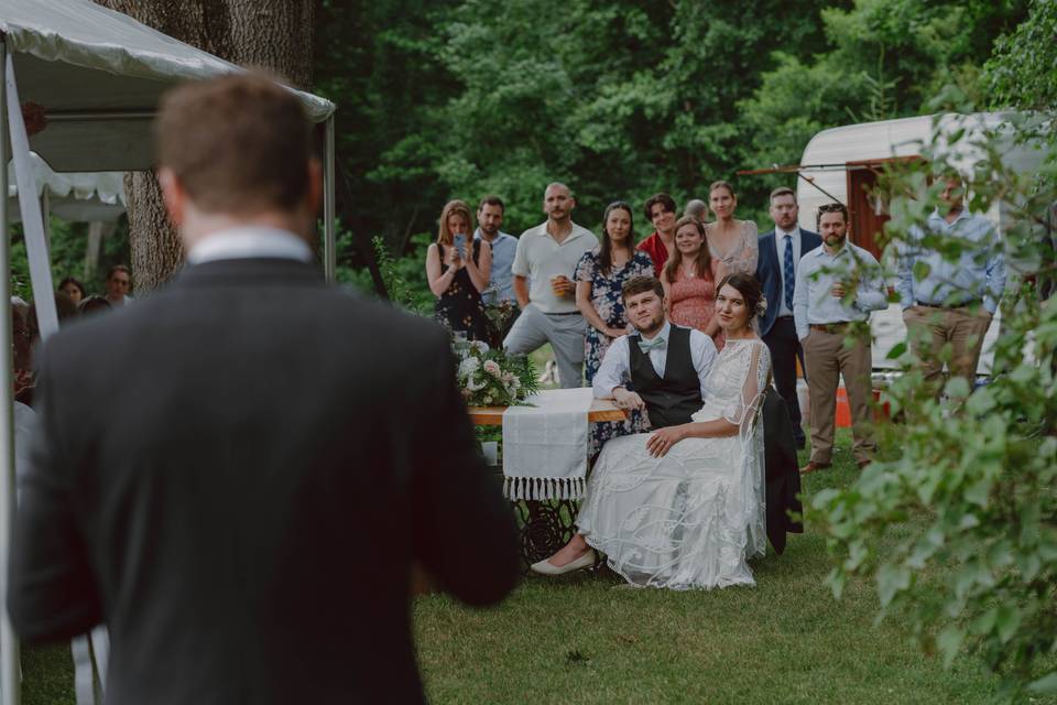 Backyard wedding 
