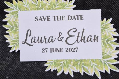 Matching Save the Date card