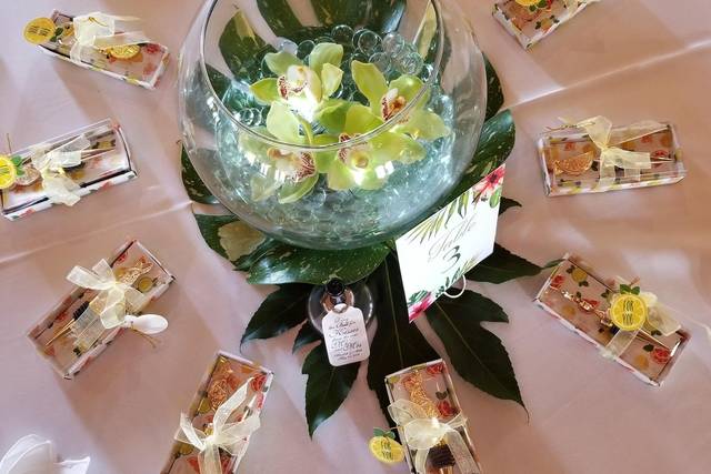 Modern Tropical Centerpiece