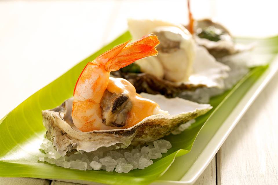 Shrimp and Raw Oyster variations