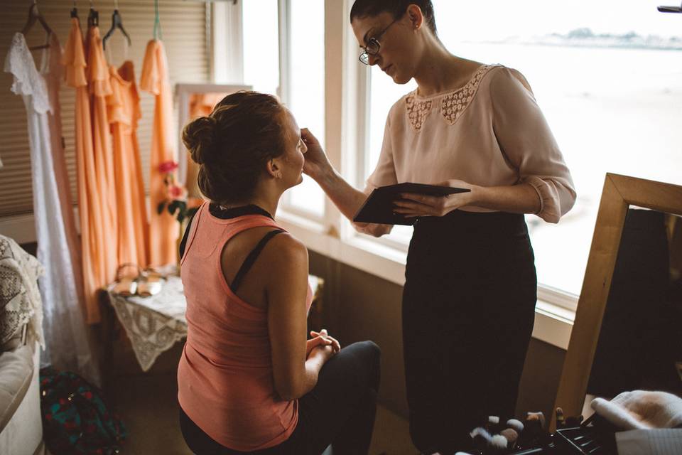 Blush Hair and Makeup Design