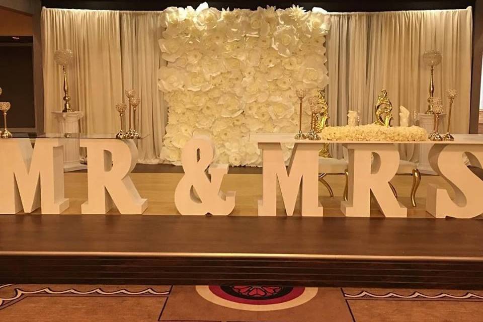 Mr. and Mrs. decors