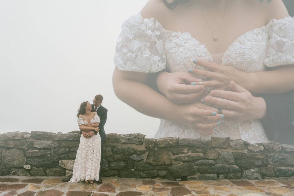 Mountaintop elopement