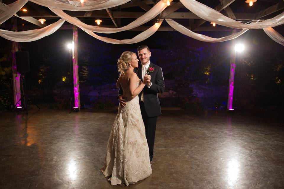 Couple's first dance