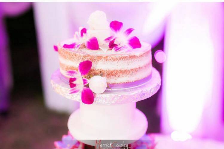 Naked wedding cake