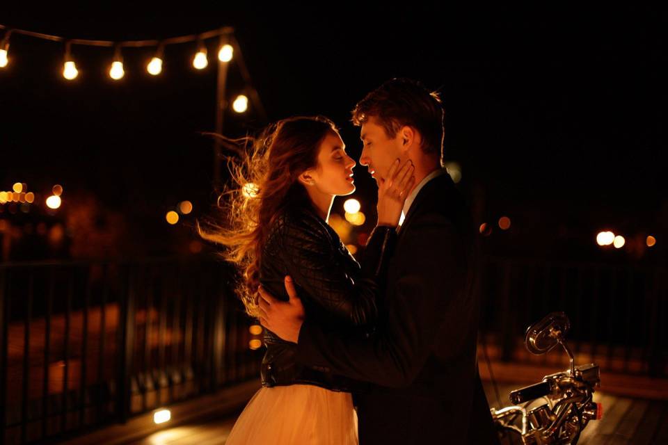 Romantic evening glow