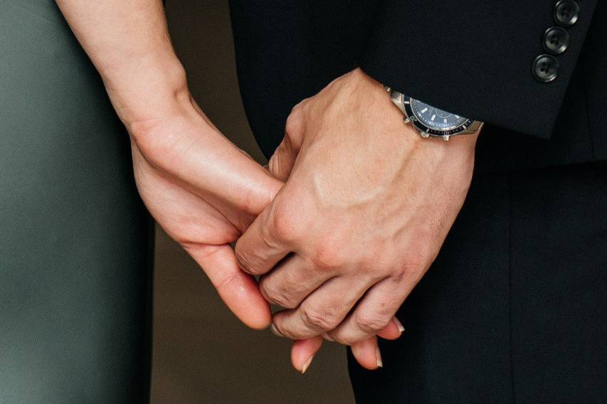 Close-up of hands