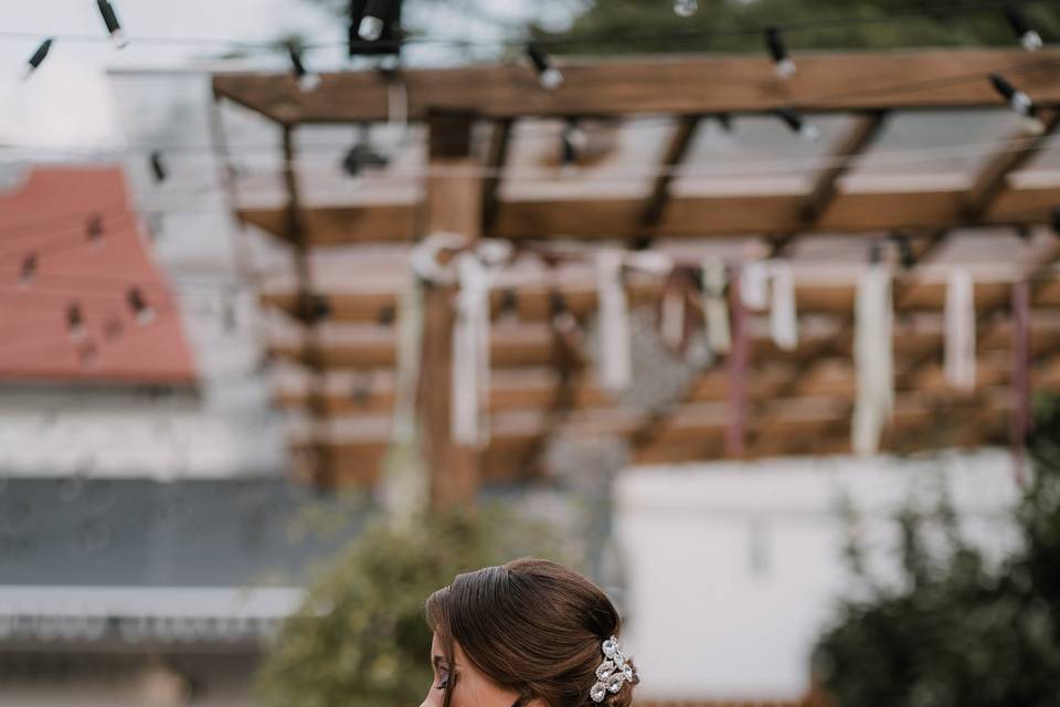 Bridal portraits in natural li