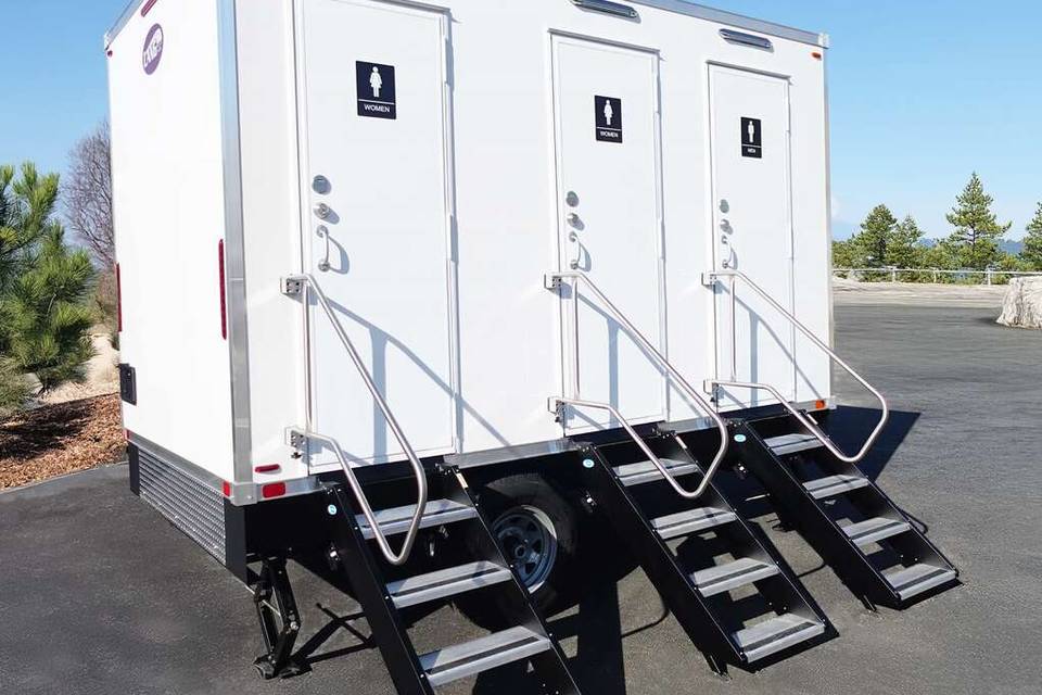 3 stall restroom
