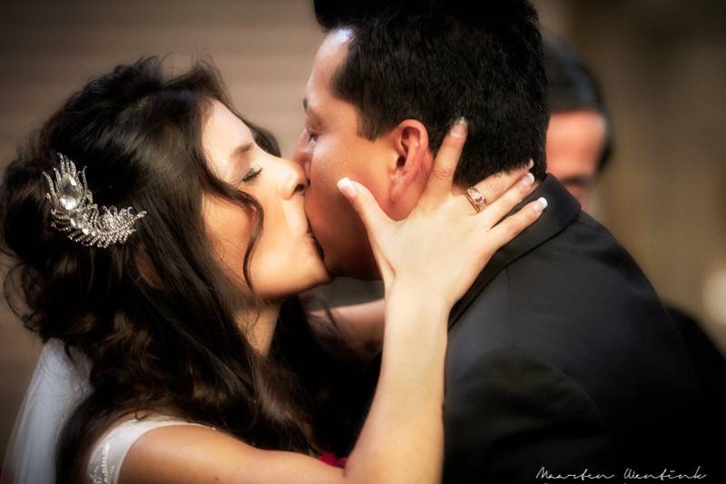 First kiss as Husband & Wife