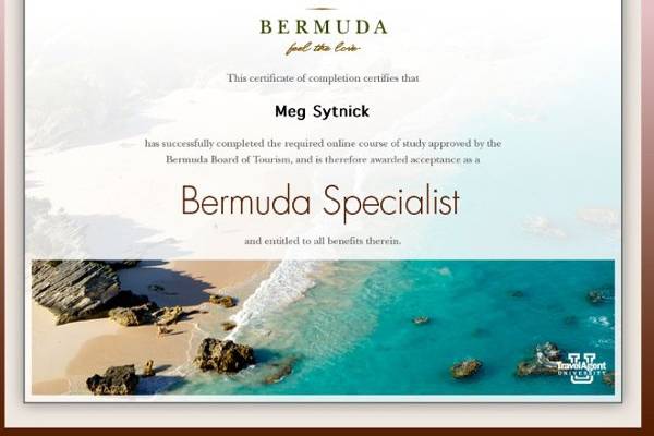 Destination Wedding Specialist Certificaiton