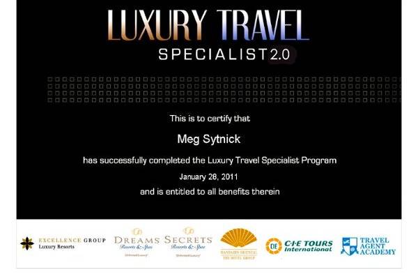 Luxury Travel Specialist