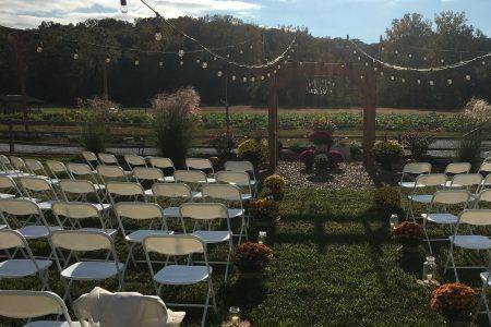 Wedding ceremony setup