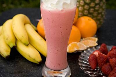 Fresh Made Strawberry Smoothie