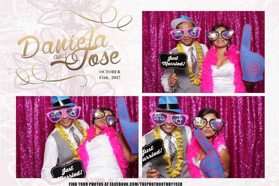 Custom templates and props are included in our photobooth packages