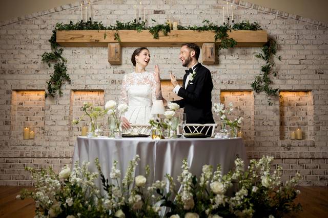Playful Bride and Groom