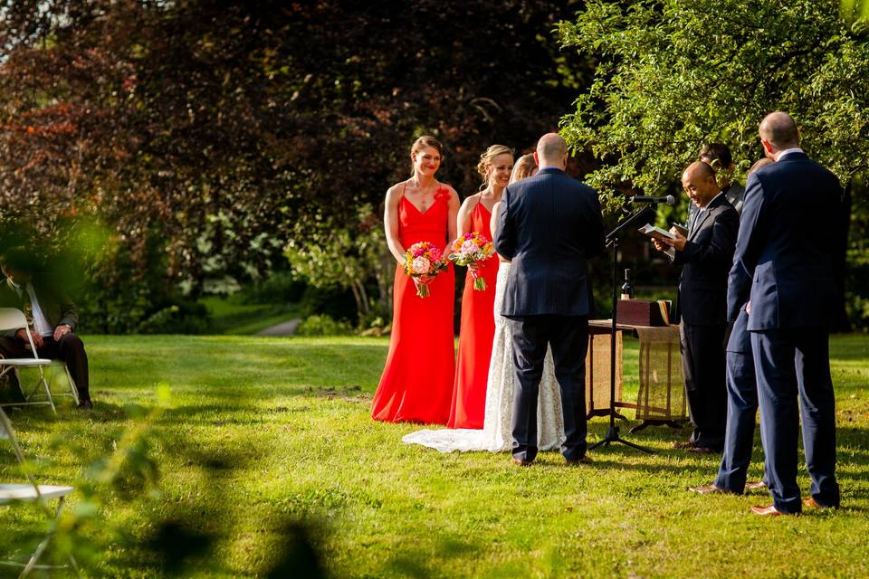 Wedding ceremony area