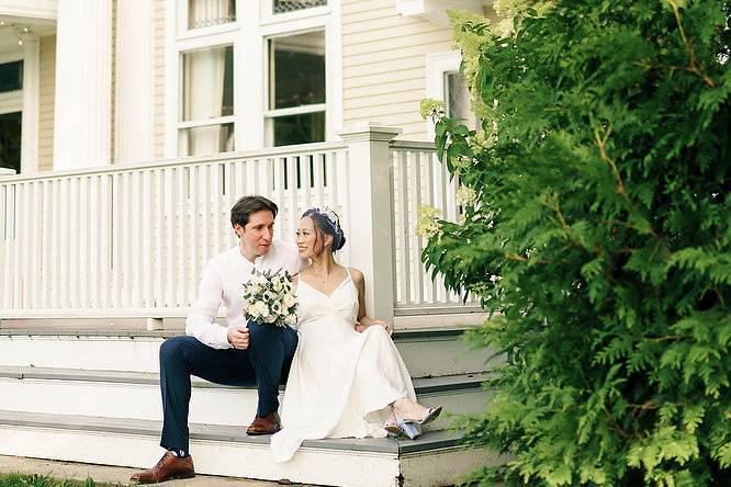 Exterior couple portrait