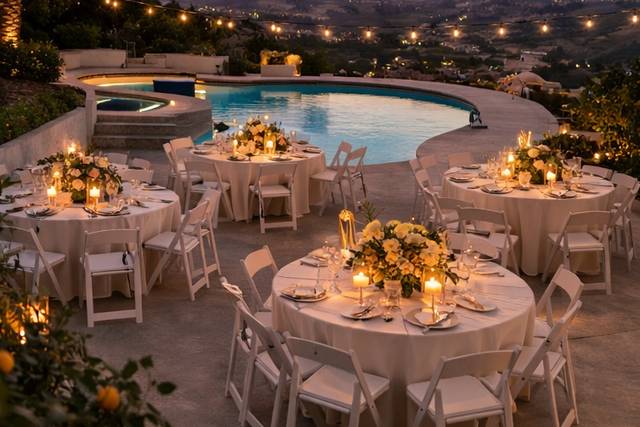 Reception by the pool