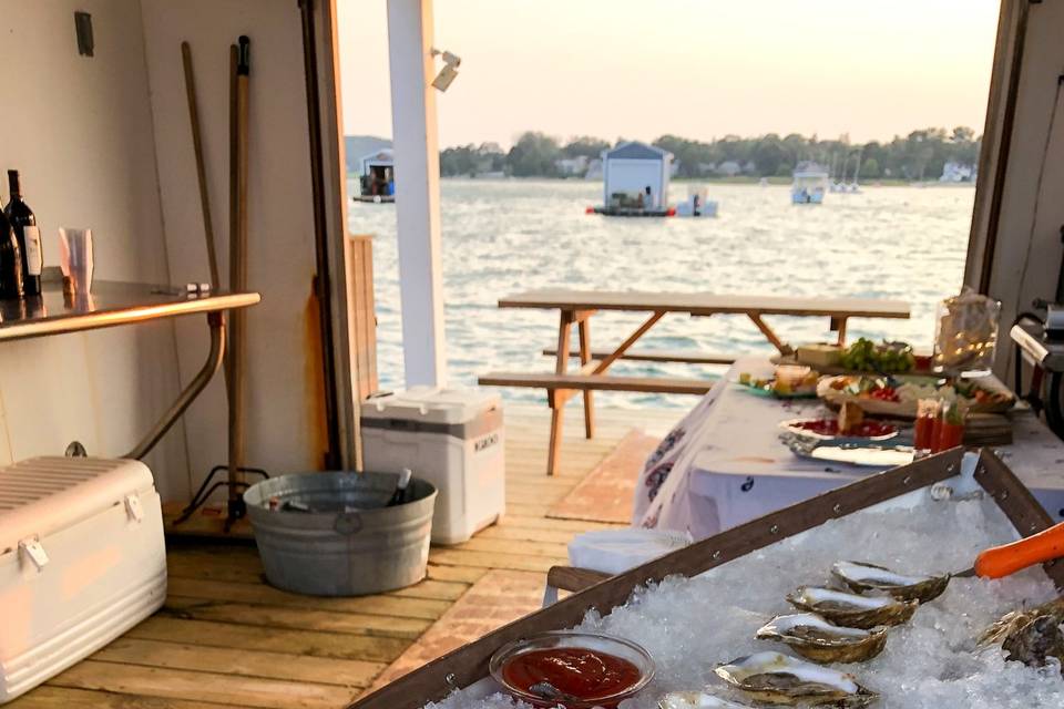 Picnic on the sea