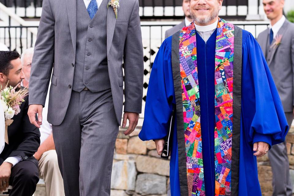 Walking with the Groom