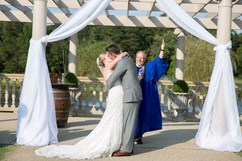 Wedding kiss