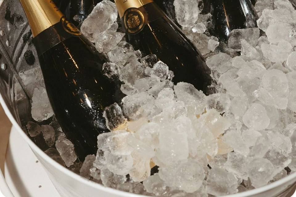 Glasses ready for a toast