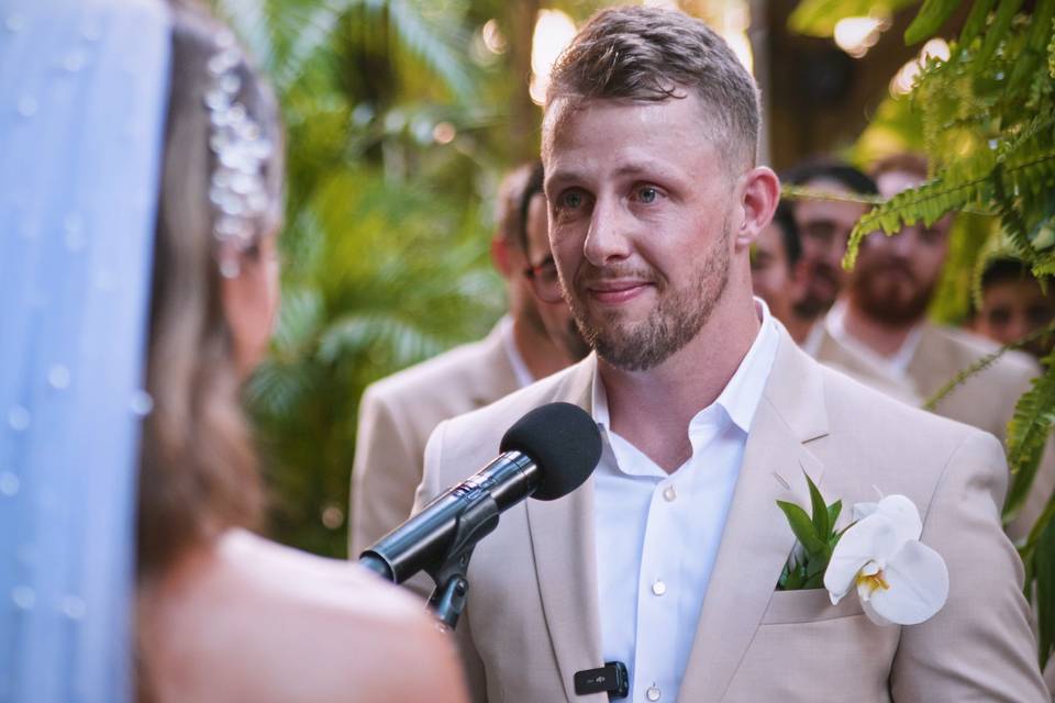 Heartfelt ceremony moment
