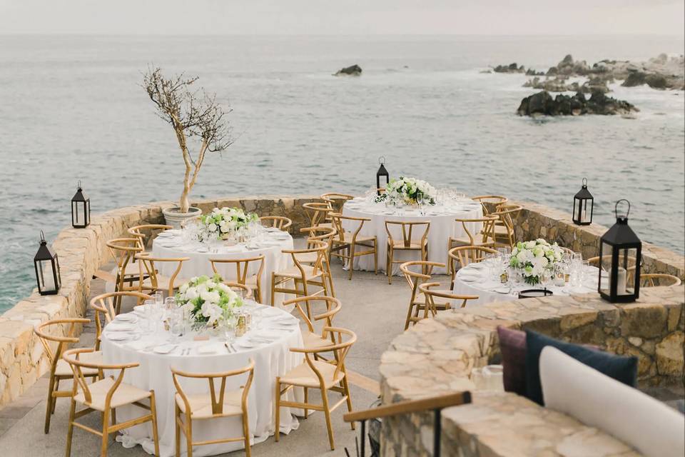 Tables set for romance