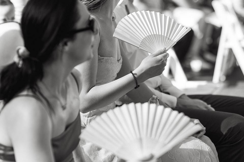 Quiet wedding moments