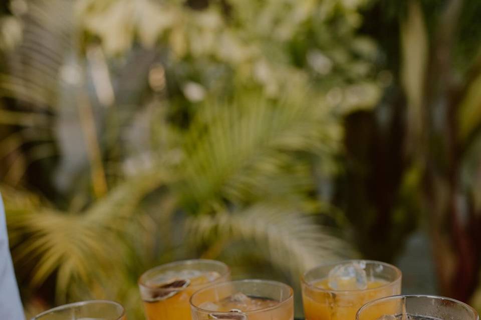Signature drinks in Cancun