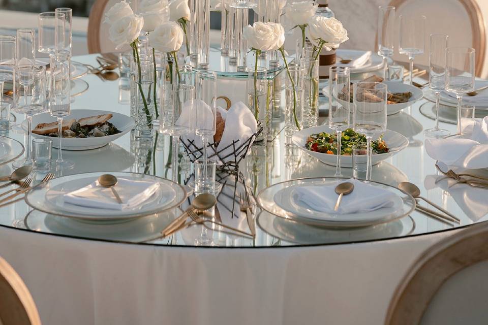 Warm destination wedding charm
