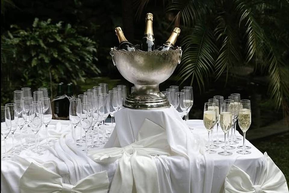 Champagne ready for a toast