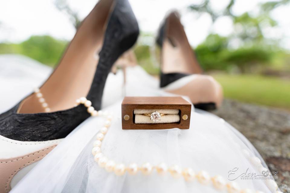 Ring, Dress, and Shoes