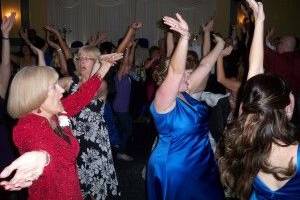 Guests dancing