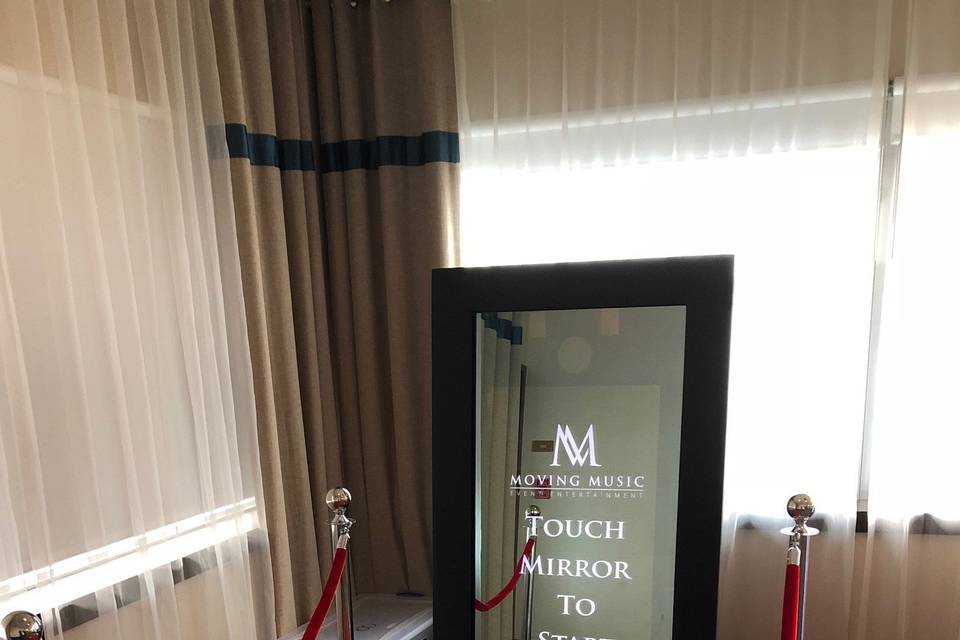 Red carpet mirror