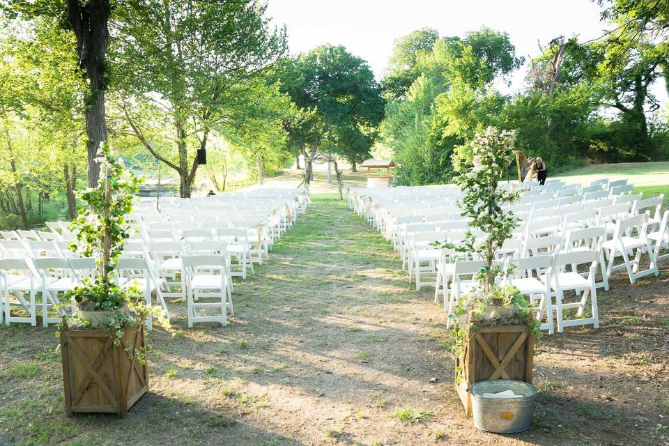 The white chairs