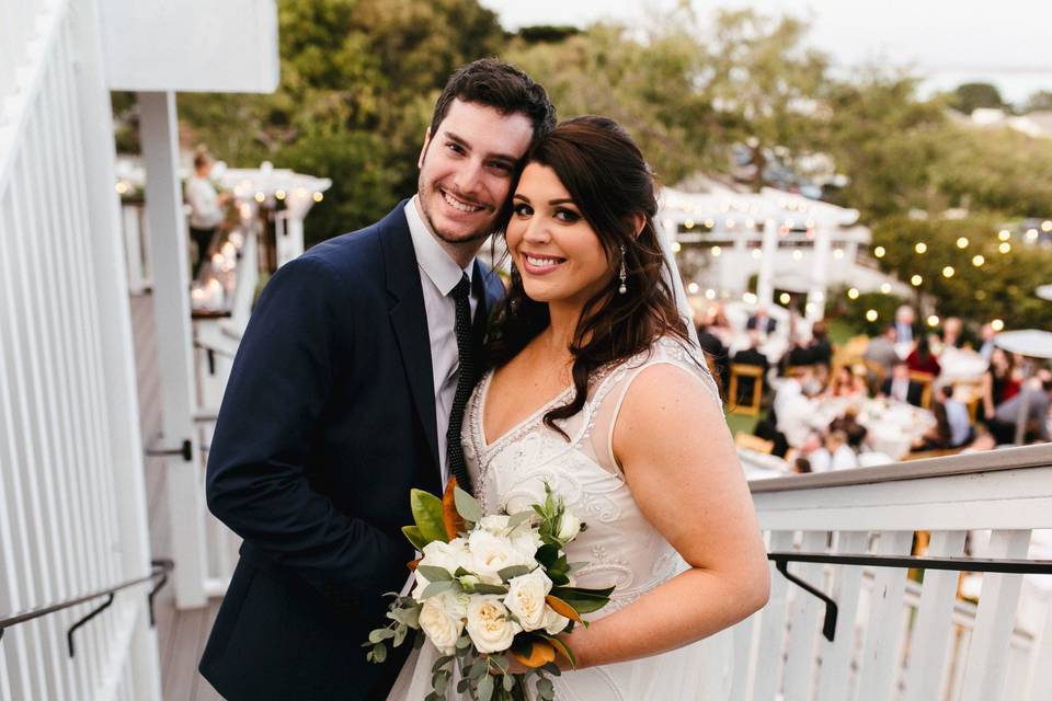 Bride and Groom in the Suite