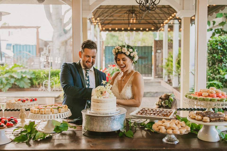 Cake Cutting in Carriage House